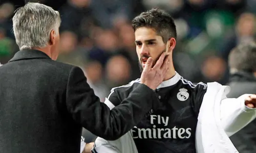 Carlo Ancelotti and Isco at Real Madrid