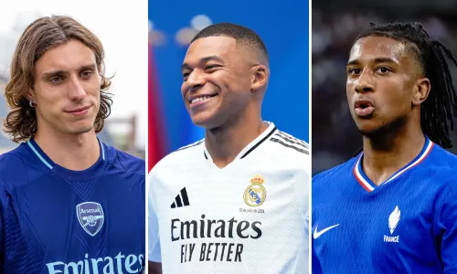 Riccardo Calafiori, Kylian Mbappe, Michael Olise