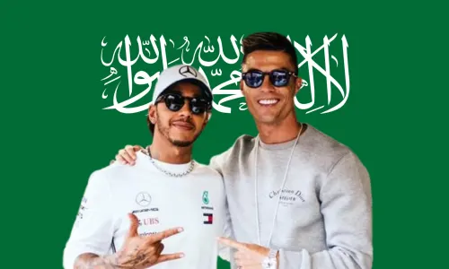 Cristiano Ronaldo, Lewis Hamilton, Saudi Arabia