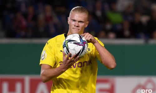 Erling Haaland celebrates hat-trick in DFB-Pokal first round