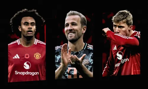 Joshua Zirkzee, Harry Kane, Rasmus Hojlund, Man Utd