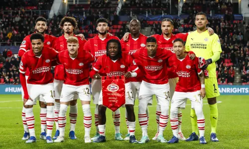PSV, teamfoto, 2023/24, vs Arsenal (Champions League)