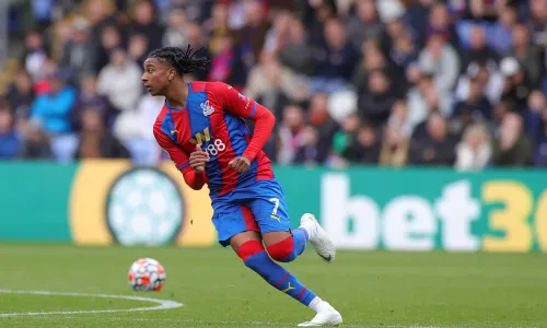 Michael Olise playing for Crystal Palace v Chelsea, 2021/22, Premier League