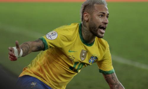 PSG attacker Neymar was named as joint Player of the Tournament at the 2021 Copa America along with Barcelona's Lionel Messi.