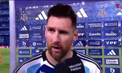Lionel Messi speaks after Argentina's World Cup qualifying defeat to Uruguay
