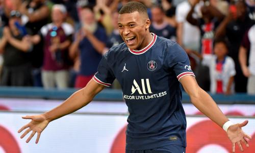 Real Madrid target Kylian Mbappe playing for PSG