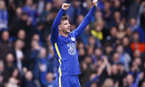 Mason Mount celebrates Premier League hat-trick for Chelsea against Norwich City