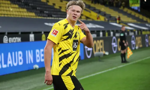 Haaland: Man United manager following Dortmund star with great interest