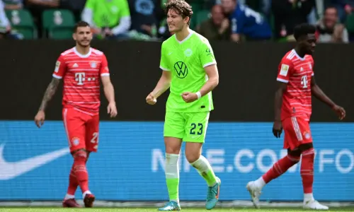 Jonas Wind plays for Wolfsburg