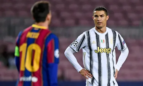 Lionel Messi and Cristiano Ronaldo, soon after the latter joined Juventus