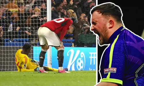 Luke Littler was left furious by Man Utd's collapse against Chelsea