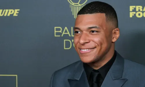 Kylian Mbappe at the 2023 Ballon d'Or