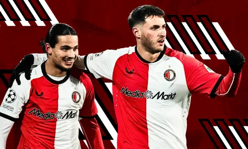 Anis Hadj Moussa, Santiago Giménez, Feyenoord