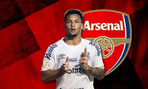 Santos striker Marcos Leonardo is linked with Arsenal