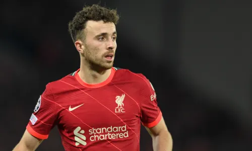 Diogo Jota in action for Liverpool against Atletico Madrid
