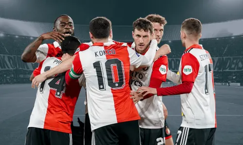 Igor Paixão, Orkun Kökcu, Santiago Gimenez, Feyenoord