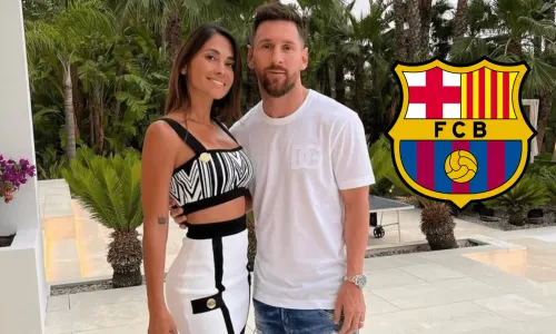 Lionel Messi and Antonella