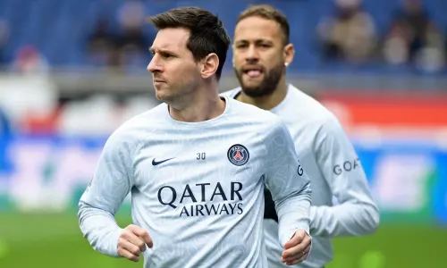 Lionel Messi and Neymar at PSG.