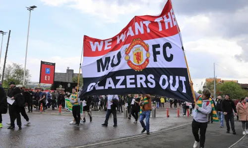 Fans protesting Glazers