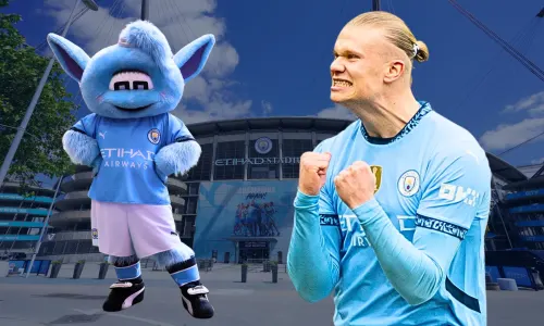 Moonbeam, Erling Haaland, Man City, mascot, 2024/25