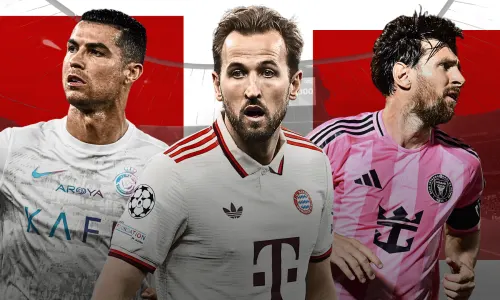 Cristiano Ronaldo, Harry Kane, Lionel Messi