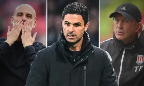 Mikel Arteta, Pep Guardiola, Tony Pulis