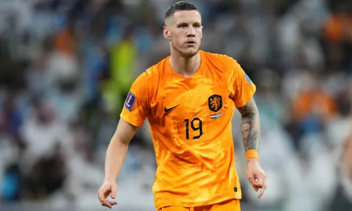 Wout Weghorst in action for the Netherlands