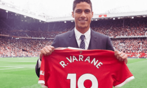 Raphael Varane unveiled as Man Utd player