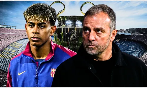 Barcelona Champions League Lamine Yamal Hansi Flick