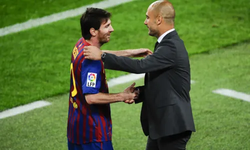 Lionel Messi enjoyed huge success when playing under Pep Guardiola