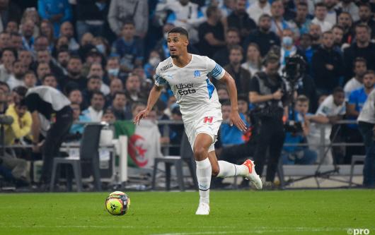 On-loan Arsenal defender William Saliba playing for Marseille