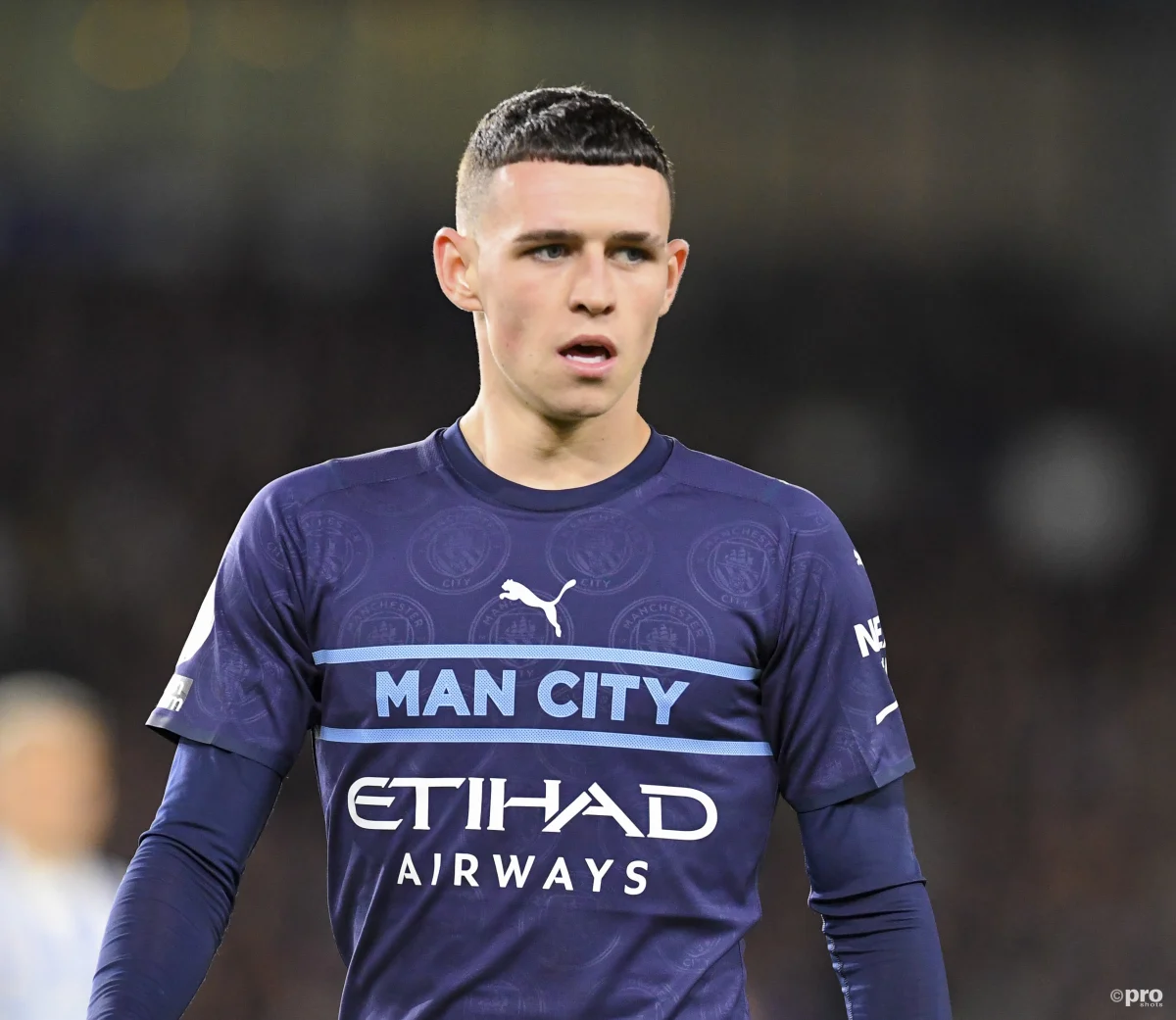 Phil Foden of Manchester City during Premier League match vs Brighton