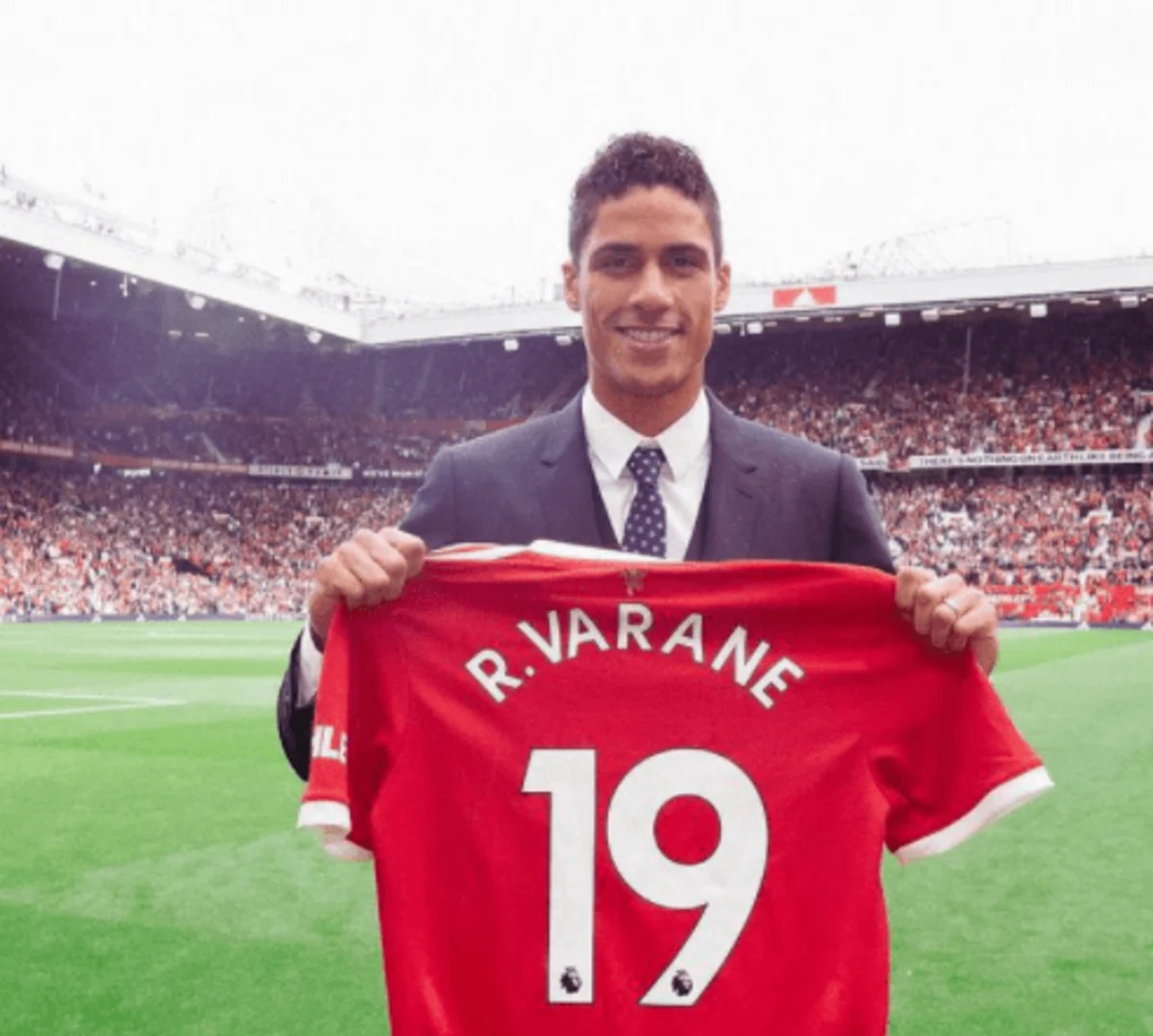 Raphael Varane unveiled as Man Utd player