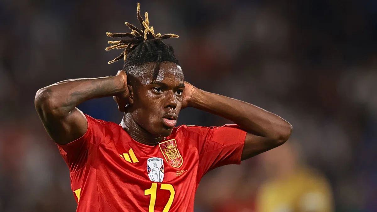 Nico Williams in action for Spain at Euro 2024