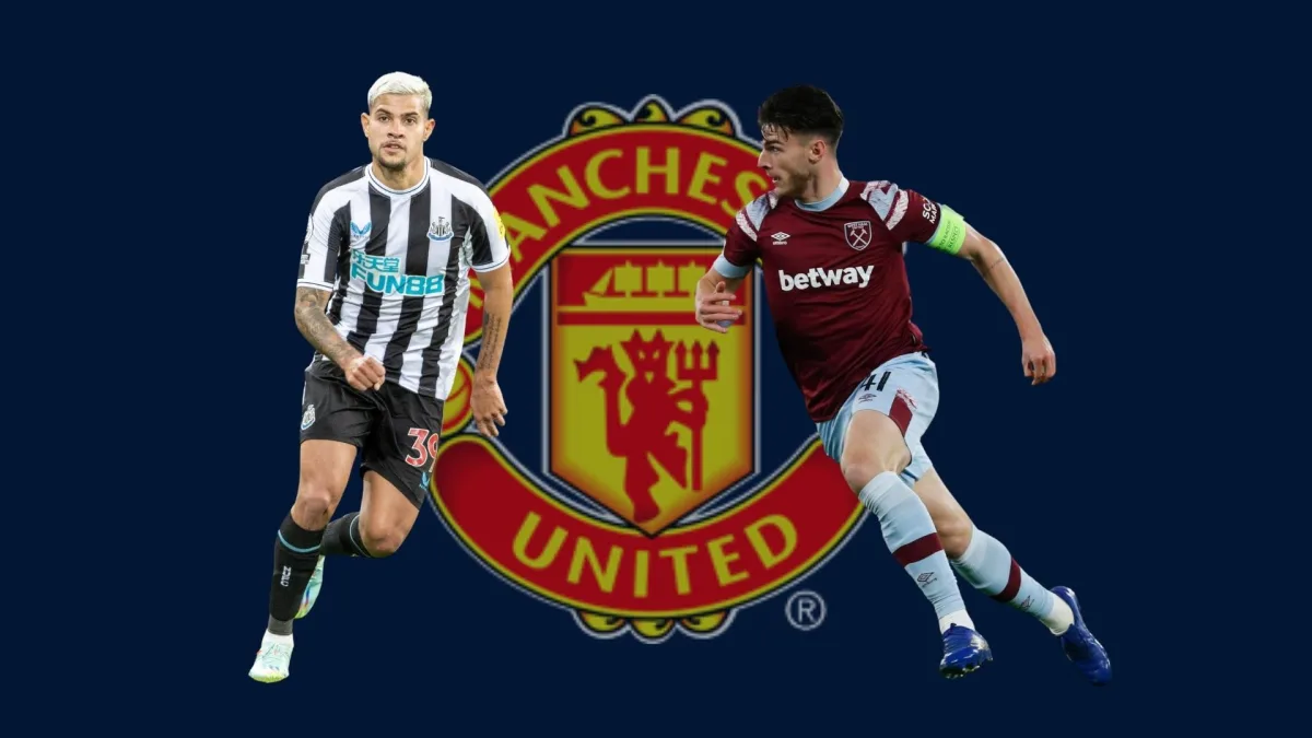 Bruno Guimaraes, Declan Rice, Newcastle, West Ham, Man Utd