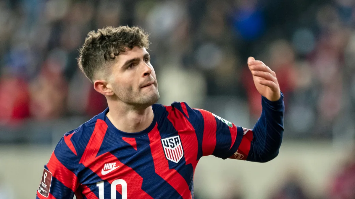 Christian Pulisic in action for the USMNT.