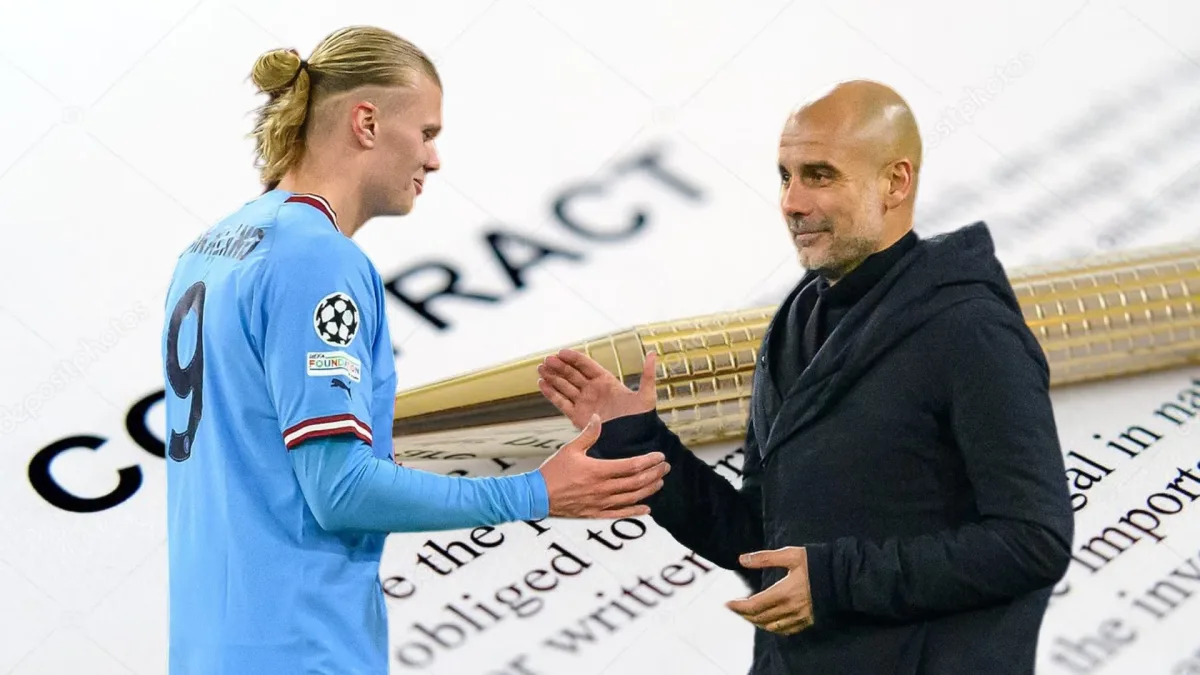 Pep Guardiola, Erling Haaland, Man City, 2022/23