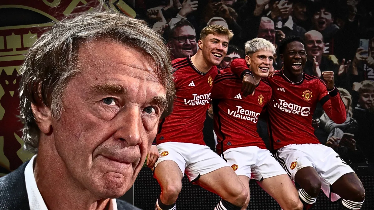 Sir Jim Ratcliffe, Rasmus Hojlund, Alejandro Garnacho, Kobbie Mainoo, Man Utd