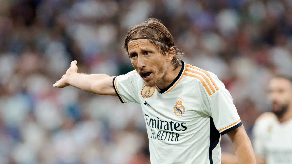 Real Madrid's Luka Modric