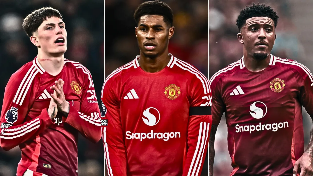 Alejandro Garnacho, Marcus Rashford, Jadon Sancho, Man Utd