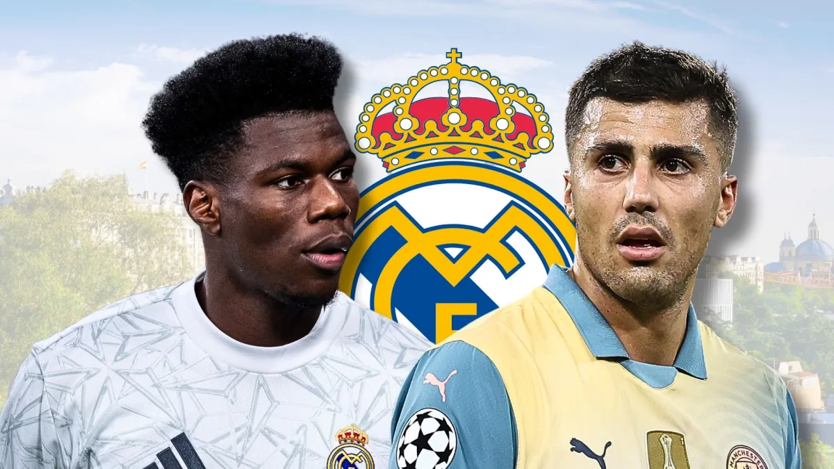 Aurelien Tchouameni, Rodri and the Real Madrid badge