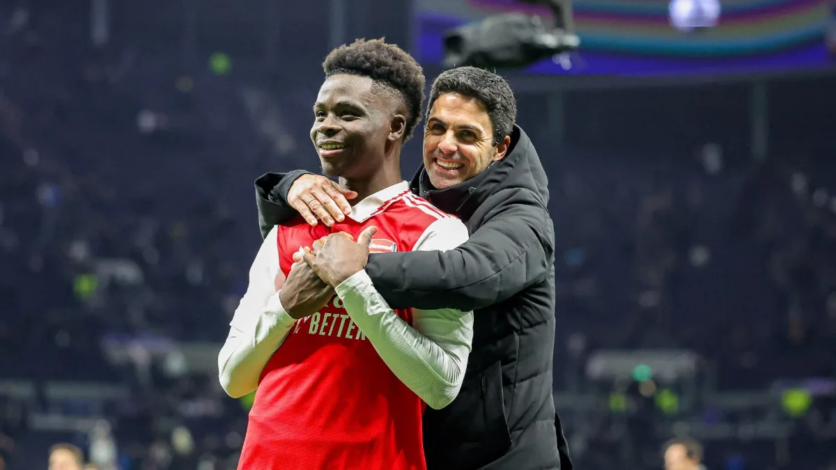 Bukayo Saka, Mikel Arteta, Arsenal, 2022/23