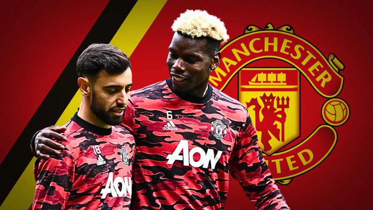 Bruno Fernandes, Paul Pogba, Man Utd