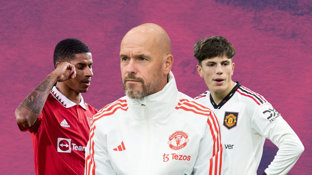 Marcus Rashford, Erik ten Hag, Alejandro Garnacho, Man Utd