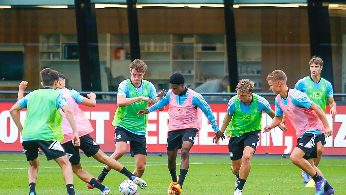 Mats Wieffer, Guus Baars, Feyenoord, Training