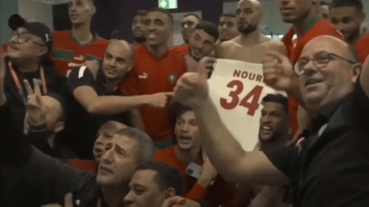 Eerbetoon Abdelhak Nouri, Morocco, World Cup