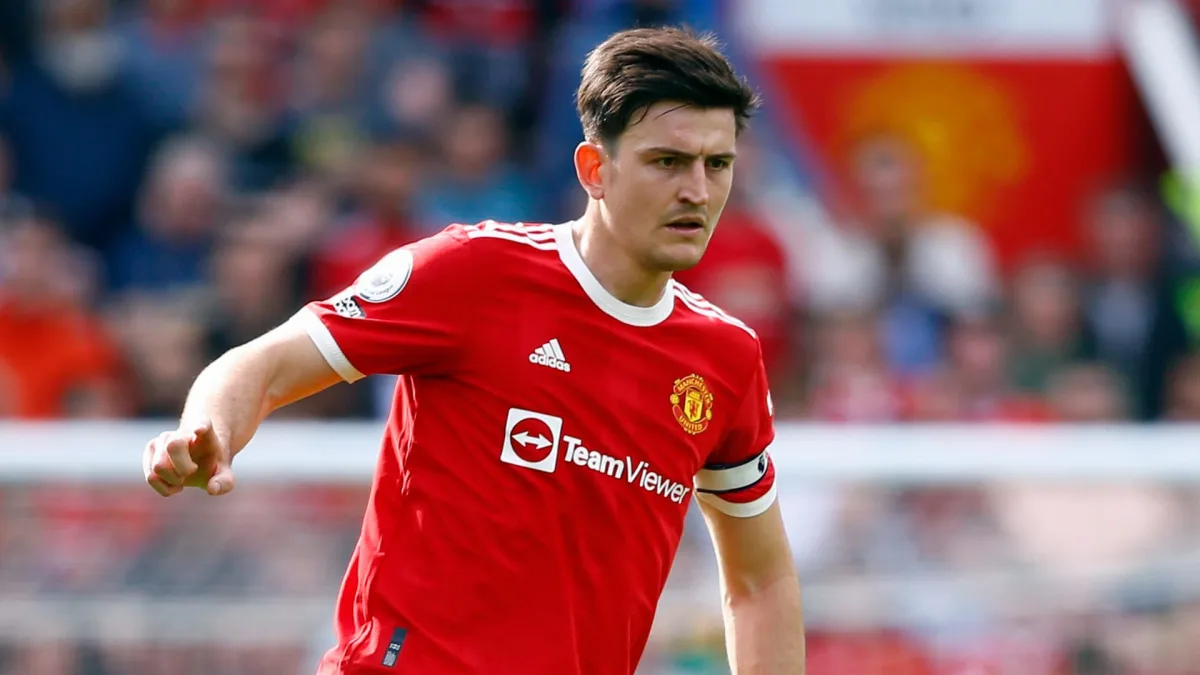 Harry Maguire in action for Man Utd.