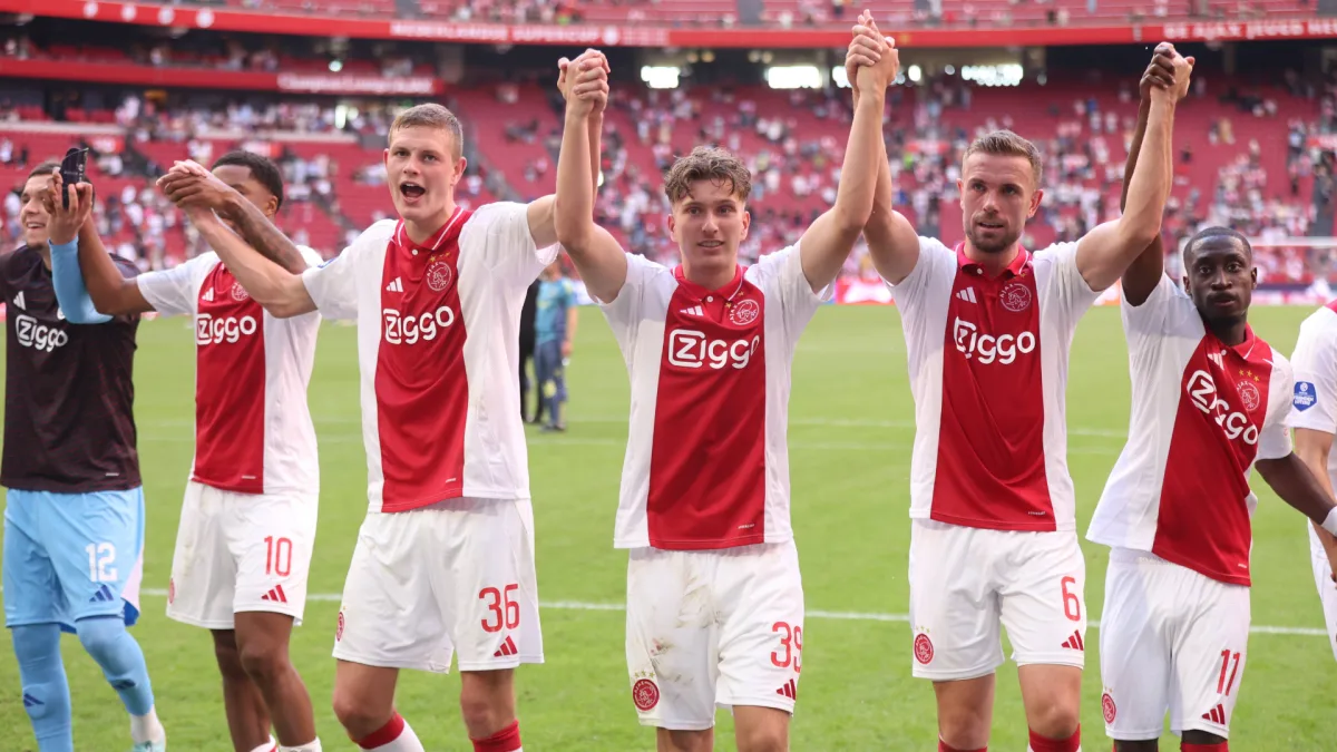 Dies Janse, Mika Godt, Jordan Henderson, Carlos Forbs, Ajax