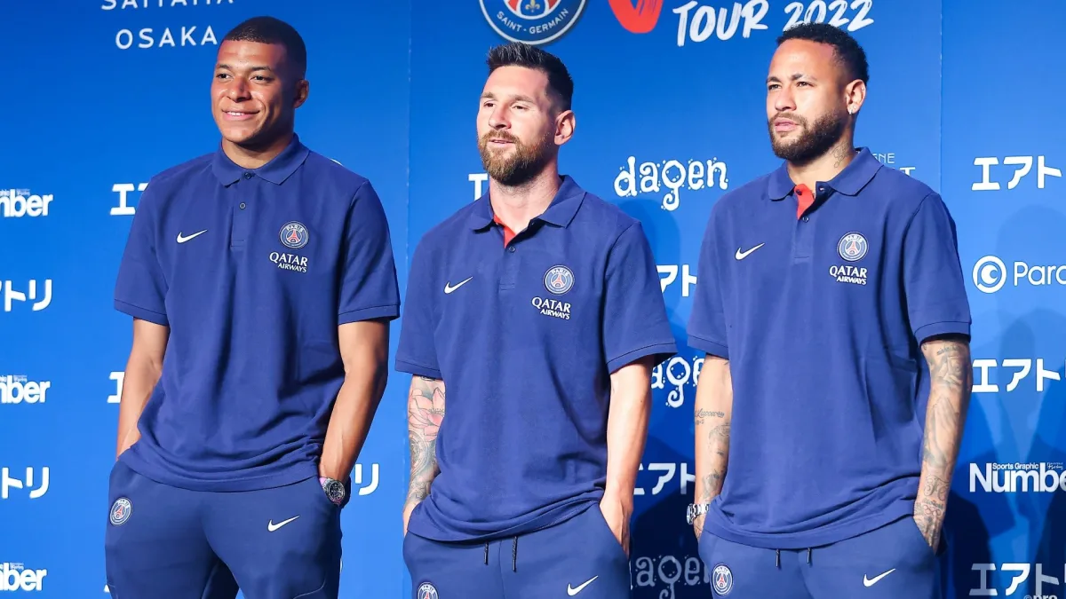 Kylian Mbappe, Lionel Messi, Neymar, PSG, 2022/23