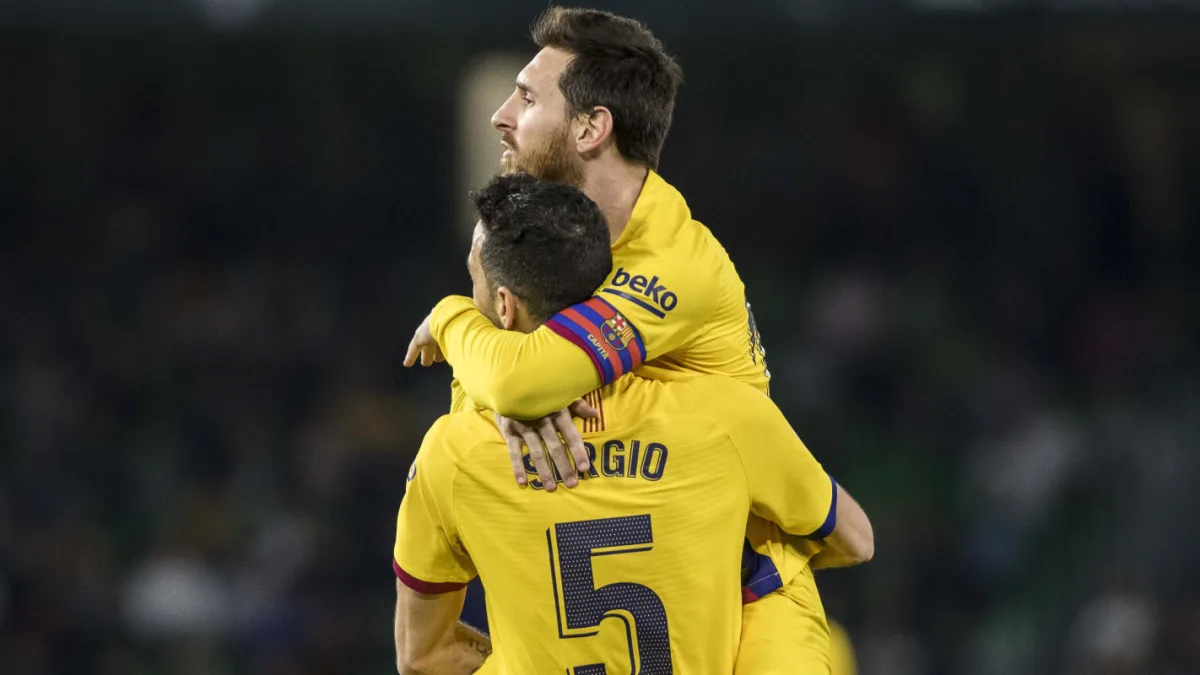 Lionel Messi, Sergio Busquets, Barcelona